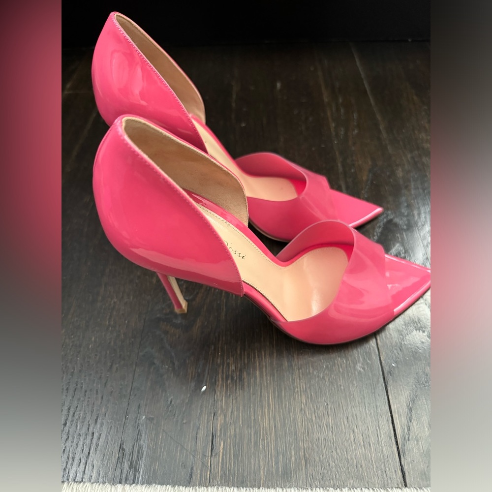 Gianvito Rossi Bree PVC D’Orsay Pumps Ruby Rose, 40 (10)